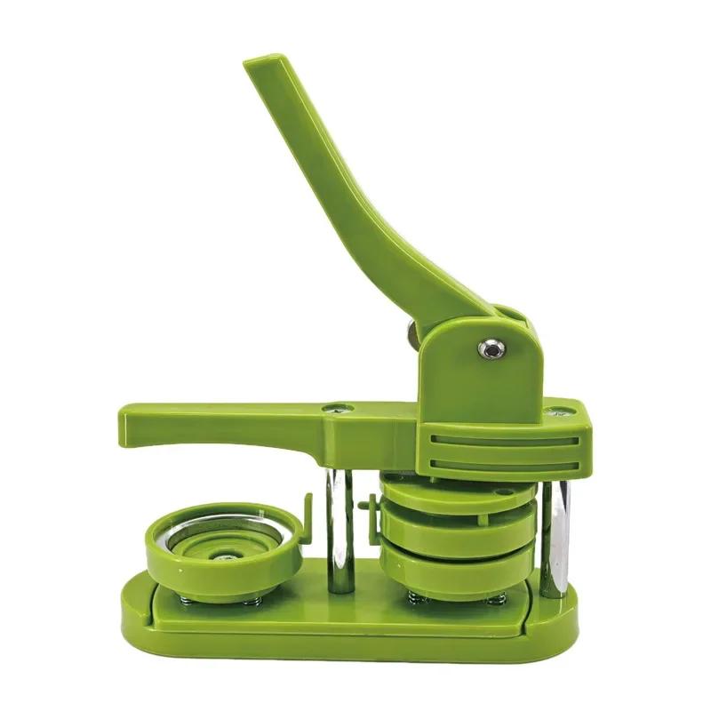 Button Badge Maker Machine 3 in 1 with 58mm Mold DIY Solid Color Badge Pin Makers Machine Kit Plastics Simple Rotating Device