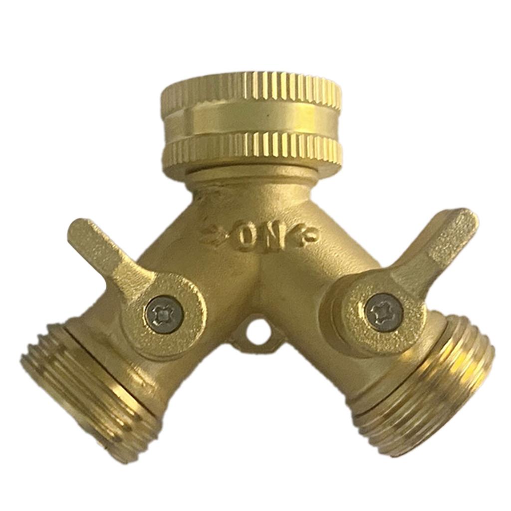 Garden Watering Two Way Hose Splitters Connector 3/4 Inch Garden Tap Water Splitter Y Conector Drip Irrigation Adapter