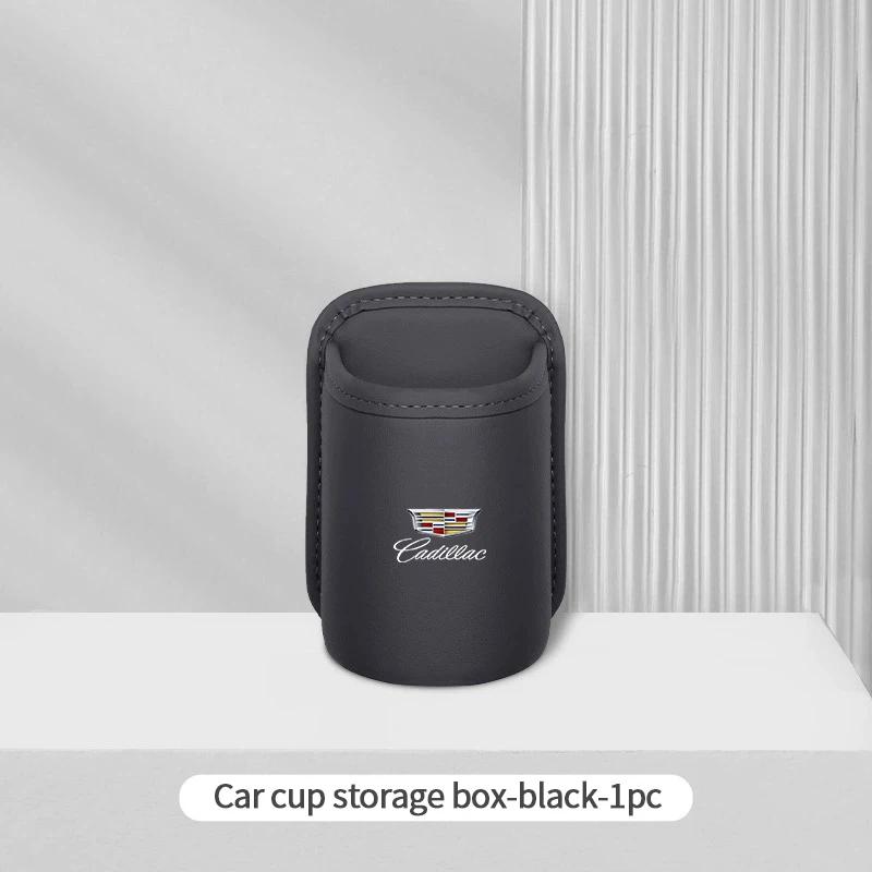 For Cadillac XT5 XT6 XTS ATS BLS CT4 CT5 SLS SRX CTS ESCALADE Car Logo Water Cup Box Car Door Wall Mounted Storage Accessories