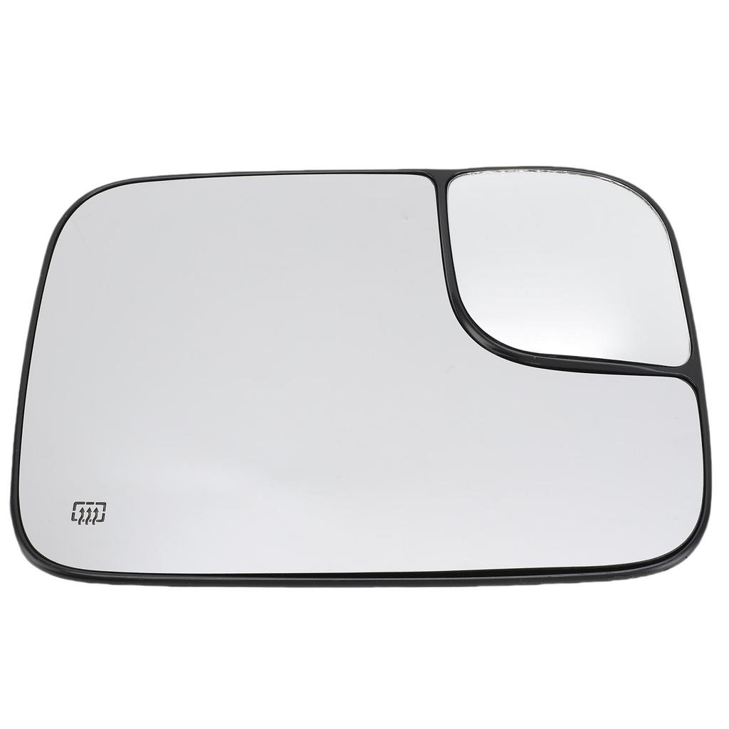 Heated Convex Mirror Glass with Blind Spot Glass Side View Mirror Glass Lens Replacement for 1500 2500 3500 2002-2008
