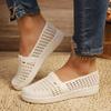 Fashion Women Fashion Flats Shoes Round Head Hollow Sneakers Women  Anti-slip Wear-resistant Loafers Mary Jane Shoes Zapatos De Mujer