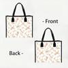 Floral Print Tote Bag Stylish Casual Shoulder Bag Large Capacity Daily Use Bag for Ladies