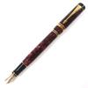 Very Good PARKER Fountain Pen Duofield Marble Red International 18K Used