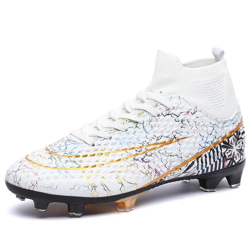 Mens Soccer Kicks Fg/Tf High-Quality Anti-Skid Wear-Resistant Casual Pro Outside Students Grass Practice Football Footwear