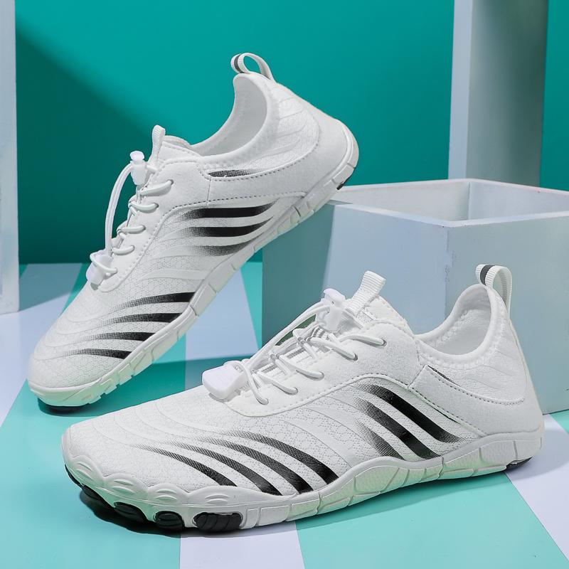 Damen Strandschuhe Neu Weiß Wandern Schwimmen Fitness Strapazierfähig Enganliegend Starker Halt Paare Lässig Outdoor Bachwander-Schuhe