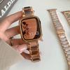 Luxury Women Resin Strap For Apple Watch Ultra 3 2 49mm 42mm 46 41 45 38 40 44mm Metal Bracelet for iWatch 11 10 9 8 7 6 SE Band