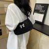 Suede Bow Casual Texture Underarm Bag New Niche Design Simple Commuting Trendy Bag