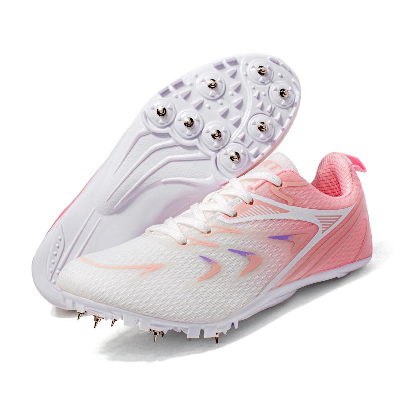 Men Track Field Shoes Professional Training Sneakers 8-Spike Running Spiked Shoes Women Sprint Race Running Sports Shoes Anti-slip