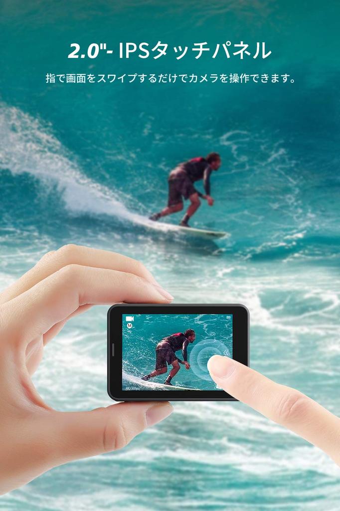 AKASO Action Camera 4K30fps 20MP New Version Image Stabilization WiFi Enabled Compact Action 40M HDMI Micro USB External Microphone Underwater