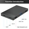 M.2 SSD Docking Station USB3.2 Gen2 10Gbps Aluminum Alloy Dual NVMe Enclosure Plug and Play for PCIe M Key 2230 2242 2260 2280