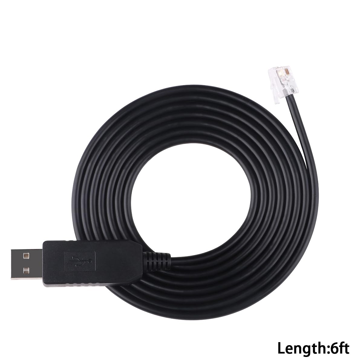 USB RS232 Serial to RJ9 4P4C C7 PC Configuration Cable for Servotronix CDHD Servo Drive