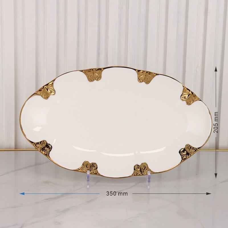 Butterfly Ceramic Dining Plate Steak Plate Sushi Plates Fish Dish Soup Plates Dessert Bowl Cake Stand Snack Bowl Fruit Bowl Tray