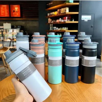 Botella Termo Aislante Portátil Frascos de Vacío de Doble Pared Mantiene Caliente y Frío Botella de Agua de Acero Inoxidable Taza Térmica Deportiva