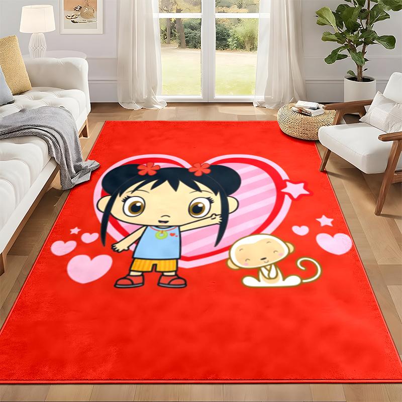 Kai lan Carpet Door Mat for Living Room or Bedroom Protective Mat Under Chair Office Decoration Christmas Gift Birthday Present
