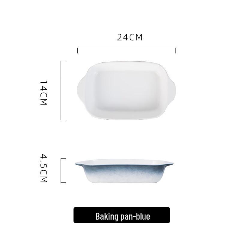 Zhi Shi Nordic Ceramic Double Handle Baking Dish