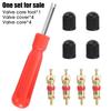 Tire Valve Core Removal Tool Set Bicycle Screwdriver Wrench Manual Tire Repair Tools Suitable for Cars Bicycles and Motorcycles