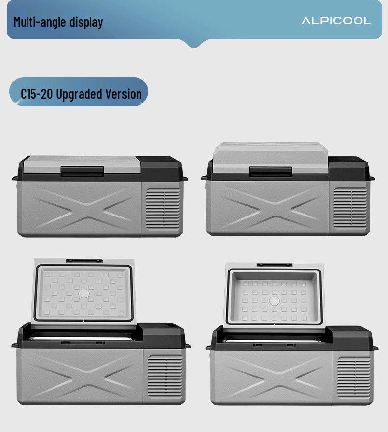 Ice Tiger Portable Car & Home Dual-Use Refrigerator Freezer, 12V/24V, Suitable for Cars and Vans