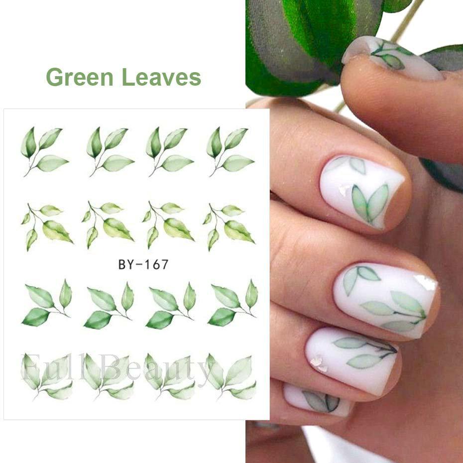 Nail Art Stickers Spring And Summer Series Small Fresh Natural Flowers And Grass Watermark Nail Stickers