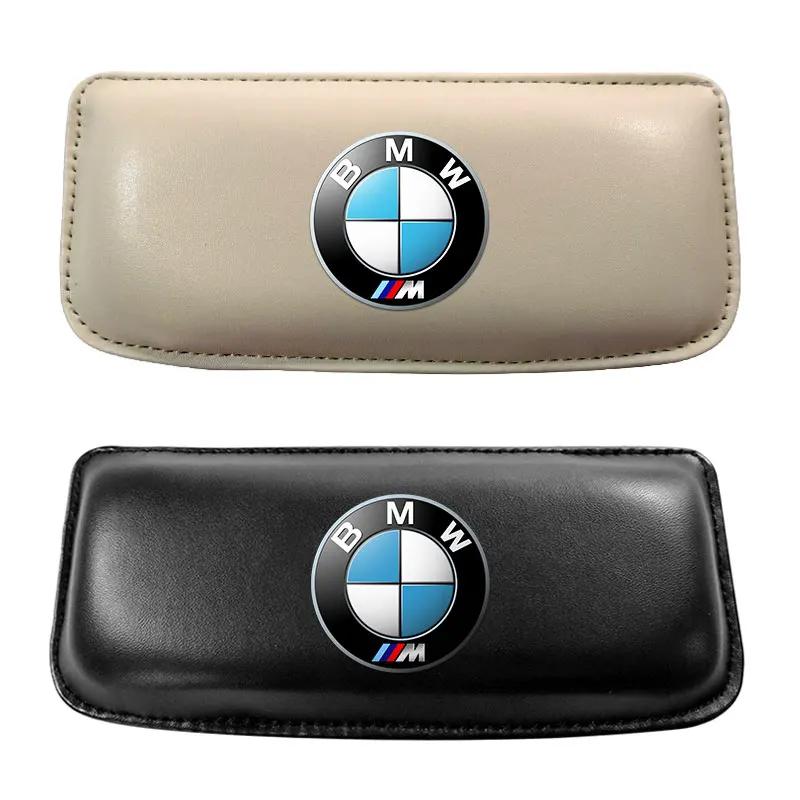 

2025 Hot Car Knee Cushion Leather Knee Pad Car Interior Pillow Comfortable Memory Foam For BMW X4 G26 F02 F98 X1 E84 F48 IX1 U1 Black