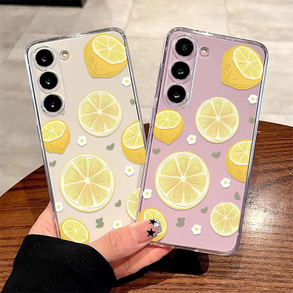 Slim Soft Phone Case For Samsung Note 20 Note 20 Ultra Note10 Note10 Plus M23 5G F23 5G M53 5G Lemon Slices Anti-Drop Cover