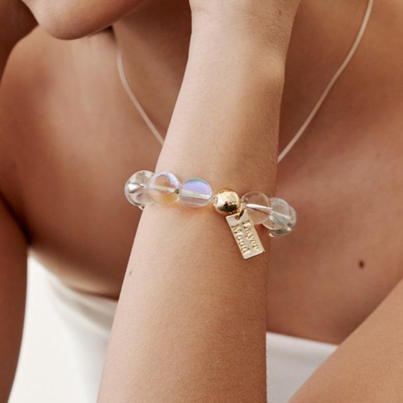 LAYERMOOD 23 Gold charm glass Bracelet-gold