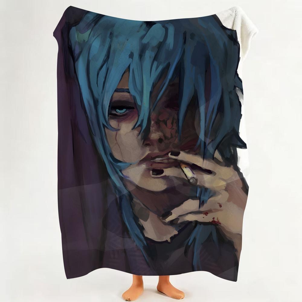 Game S Sally F Face Throw Flannel Throw Blanket Suitable for Sofa Living Room Bedroom