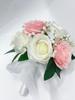 Custom European Simulated Rose Bridal Bouquet for Weddings, Photography, and Valentine's Day