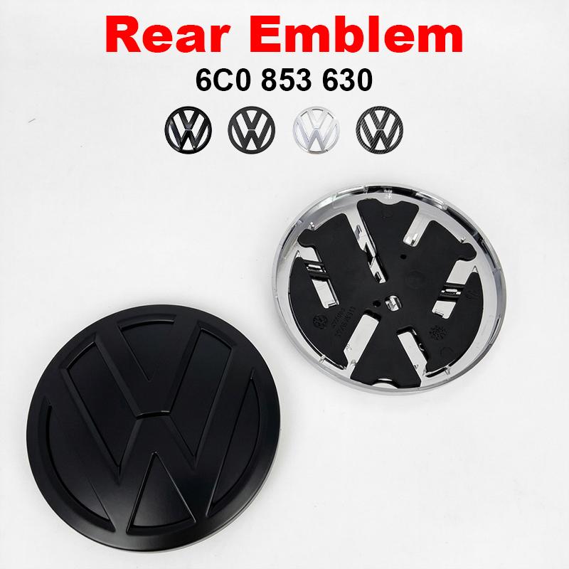 119mm 111mm ABS Car Front Grille Badge For VW 6C0853600 Volkswagen Polo 2014-2018 Rear Trunk Emblem Lid Logo Sticker Accessories ME2