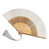 Hollow Handle Carved Bamboo Folding Fan Retro Antiquity Folding Fans Chinese Folding Fan  Japanese