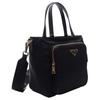 Prada Classic Triangle Logo Tote Bag Women Tote Bags Black 1BG308_ZMY_F0002_V_NOM