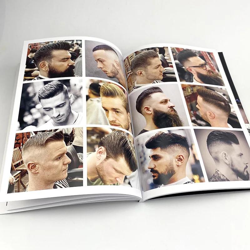 Barbershop Men's Hairstle Magazine Atlas Salon Fashion Pro Barber Book Stylist Design Illustration Album Barbershop Styling Book