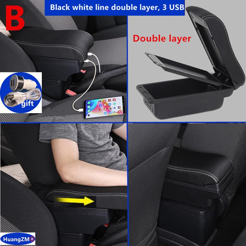 Dla Peugeot 307 Pudełko na podłokietnik Dla Peugeot 307 CC Kabriolet 2001 2002 2003 2004 2005 2006 2007 2008 Samochodowe Pudełko do przechowywania na podłokietnik