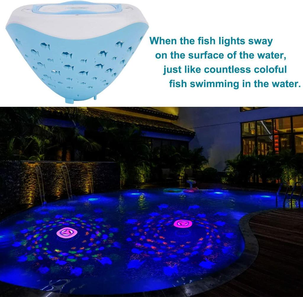 Waterproof LED Floating Light for Pools, Bathtubs, Showers, Fish Tanks, and Fountains