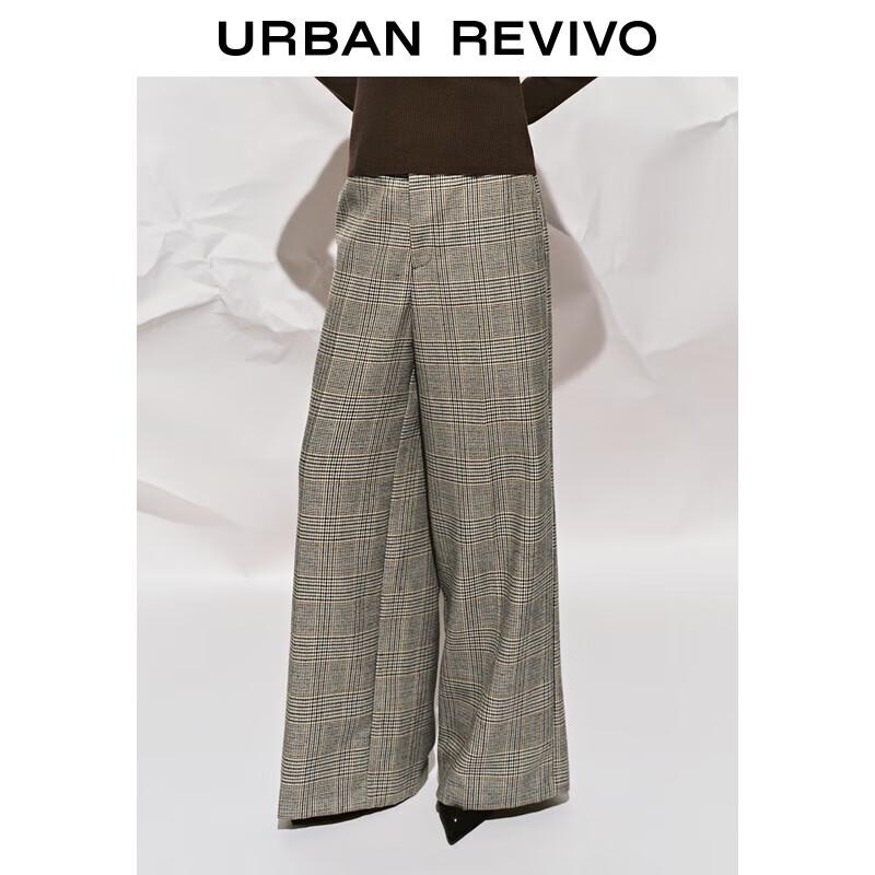 

Женские брюки палаццо в гусиную лапку S