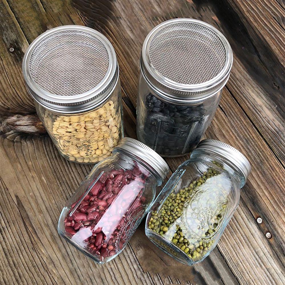 Mesh Screen Strainer Stainless Steel Nursery Trays Sprouting Lid Seed Growing Sprout Cover
