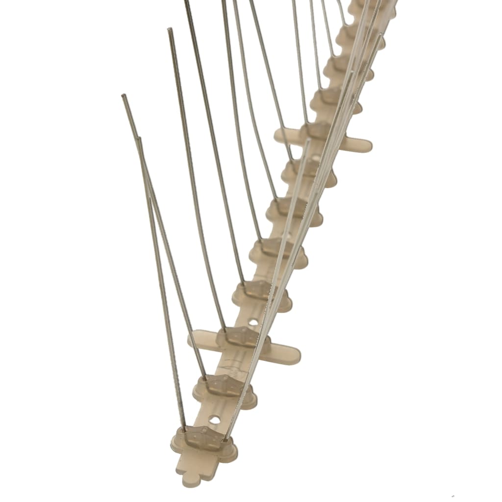 6 Piece Bird Deterrent Spikes Set 3 m Plastic 5 Row Design