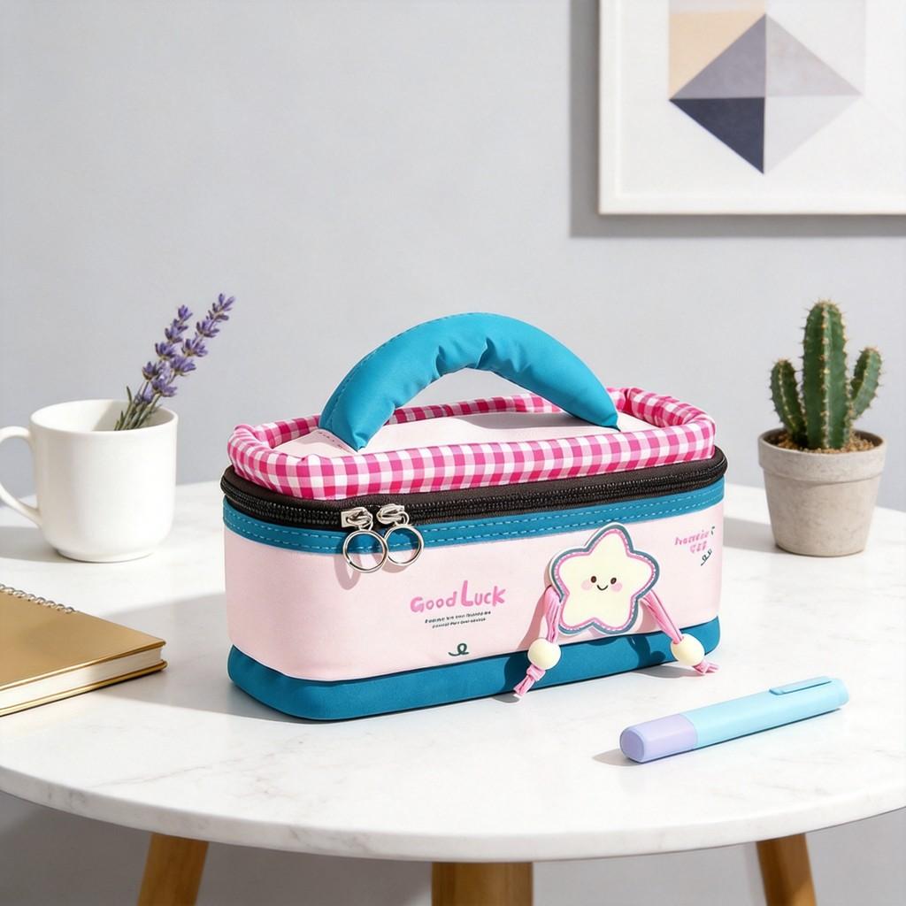 Creative Style Pencil Case With Large Capacity For Students Office Storage
