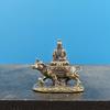 Brass Statue Of Laozi Riding An Ox Copper Statue Of Laozi Leaving The Pass Sacrificial Fish Tank, A Car Ornament