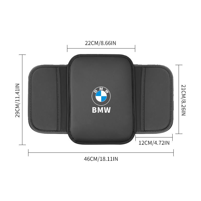 Car Armrest Box Pad Center Console Arm Rest Storage Pocket For BMW E39 E46 E60 E90 E90 F01 F10 F30 E93 G01 G20 G21 Sticker