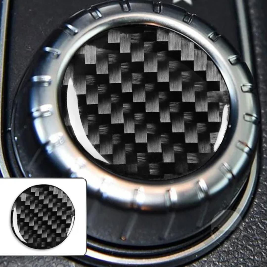 

Carbon Fiber Car Multimedia Knob Button Decoration Sticker Trim For Me/rcedes-Be/nz CLA C117 2014-2018 GLA X156 2015-2019 Car Interior Accessories