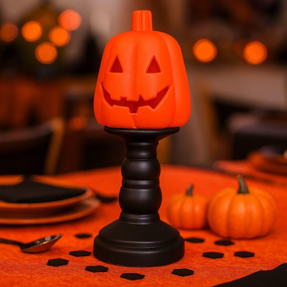 Spooky Eyeball Pumpkin Candle Holder Black Cat LED Pumpkin Light Yard Decor
