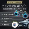 RENPA Titanium Alloy License Plate Bolt Snowflake Design Vehicle Inspection Compatible (Aurora Bolt Length 1.0 inch (25 mm)
