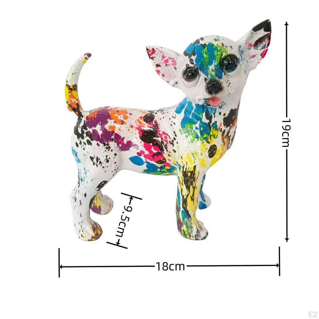 Chihuahua Resin Dog Sculpture for Home Decor