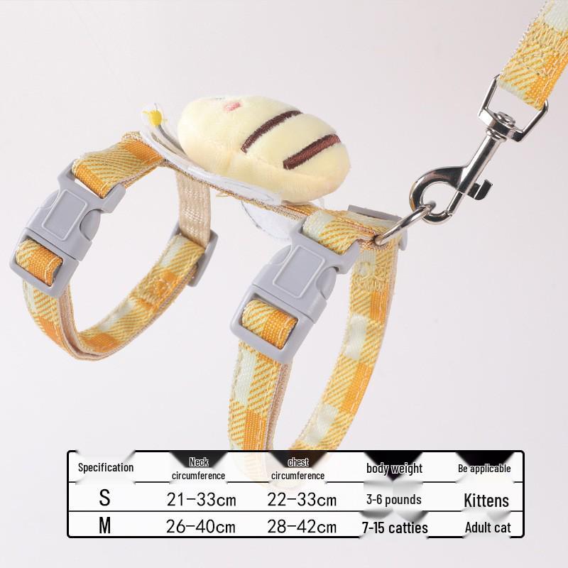 Nastavitelný I-postroj pro kočky a vodítko - Únikuvzdorný, Roztomilý, Sada pro venčení koťat a koček