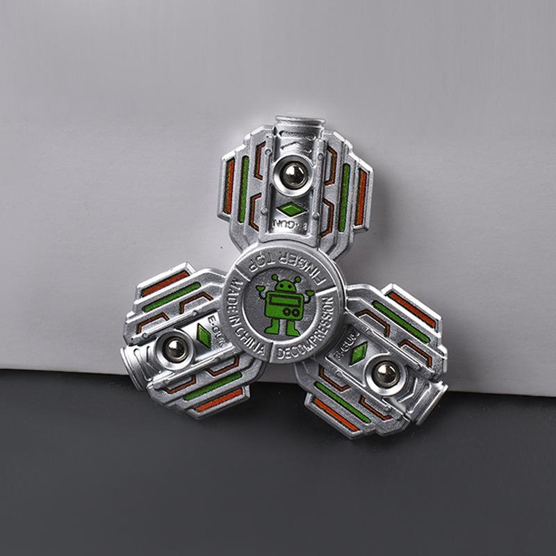 All-Metal Three-Blade Fingertip Spinner, High Stability, Silent Rotation, Stress-Relief Edc Toy, Multiple Colors Available, Office De