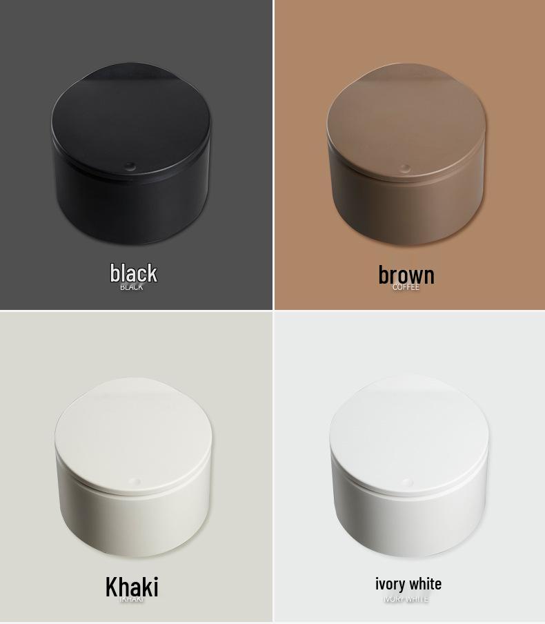 Nordic Mini Desktop Trash Can with Lid - Cute Press-Type Waste Basket for Dining, Bedside, or Coffee Table