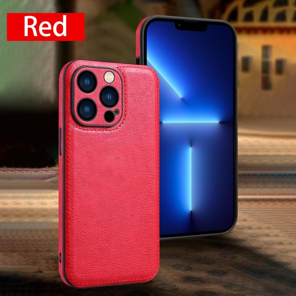Leather Protective Case for iPhone 16 Pro Max / 15 Pro
