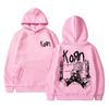 Rock Band Korn Graphic Hoodie Unisex Oversized Streetwear Man Vintage Hoodies Unisex Fleece Cotton Sweatshirt Branded Unisexs Clothing