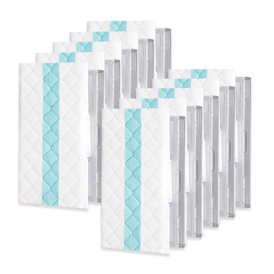 

10 шт. тряпок для пылесосов Shark VM252, простая установка, многослойные одноразовые салфетки для удаления ультратонкой пыли 10 pcs белый