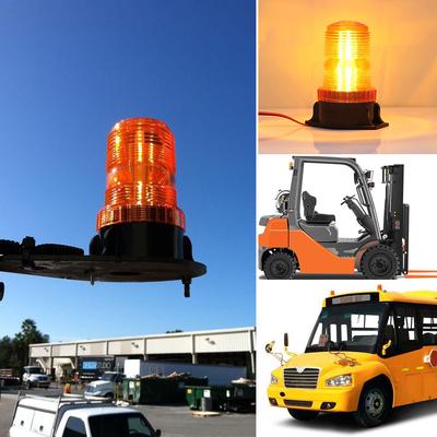 15W Emergency Warning Light LED Emergency Warning Flashing Safety Strobe Beacon Light for Forklift Truck Tractor Golf Carts UTV Car Bus